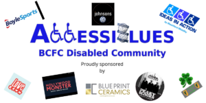 accessiblues logo with sponsors ideas in action logo