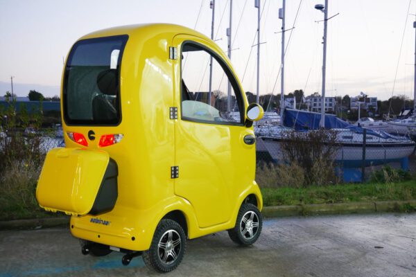 Scooterpac Cabin Car Mobility Scooter.- yellow