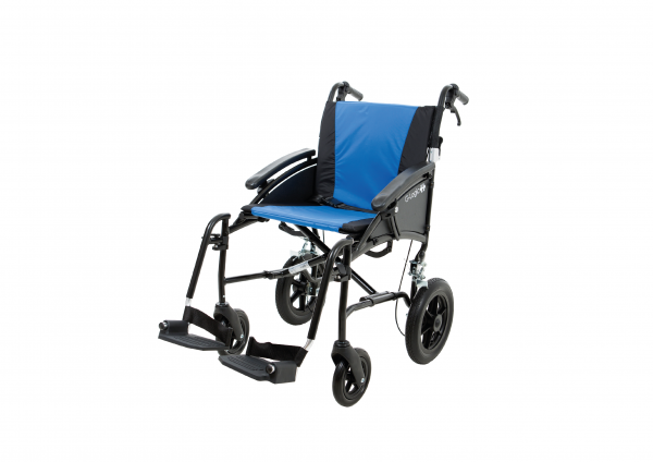 Vanos Excel G-Logic Transit Wheelchair in blue