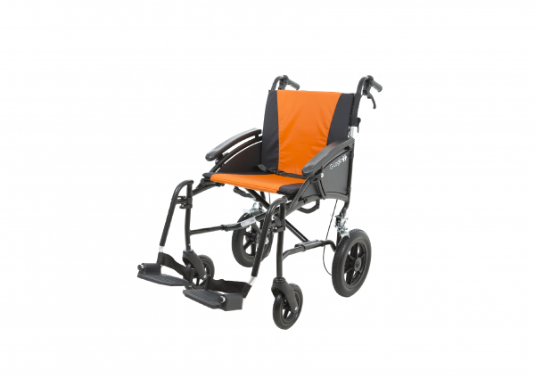 Vanos Excel G-Logic Transit Wheelchair in orange