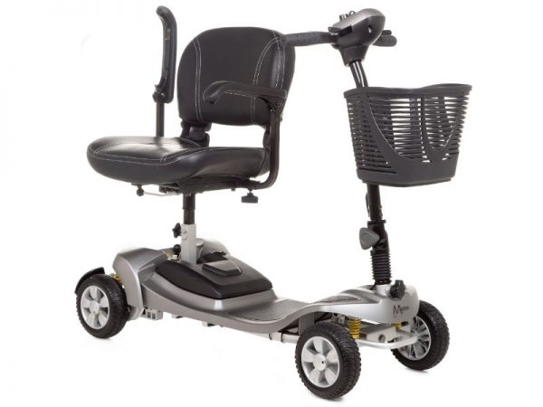Motion Healthcare Alumina Mobility Scooter with the arm rest raised