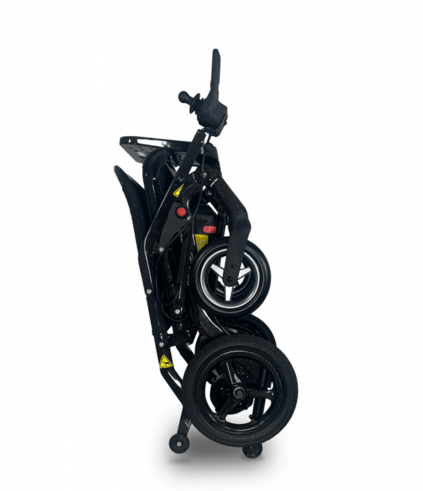 Pride Jazzy Carbon Ultra-Lite Powered Wheelchair - folded