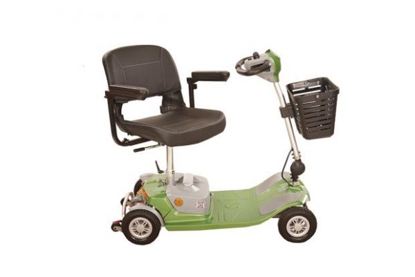 Rascal Luxe Mobility Scooter in green - side